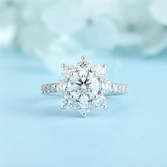 PT950 Platinum Circular 1.04ct Lab Grown Diamond Ring MHR723