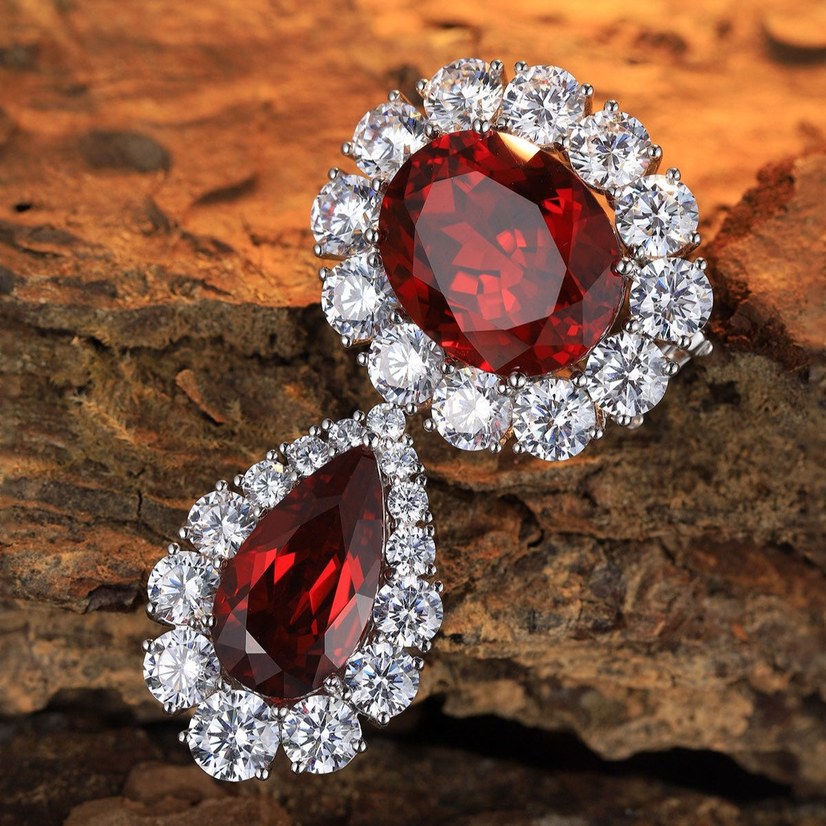 18K Gold 21.52ct Lab Grown Ruby Treasure Brooch A