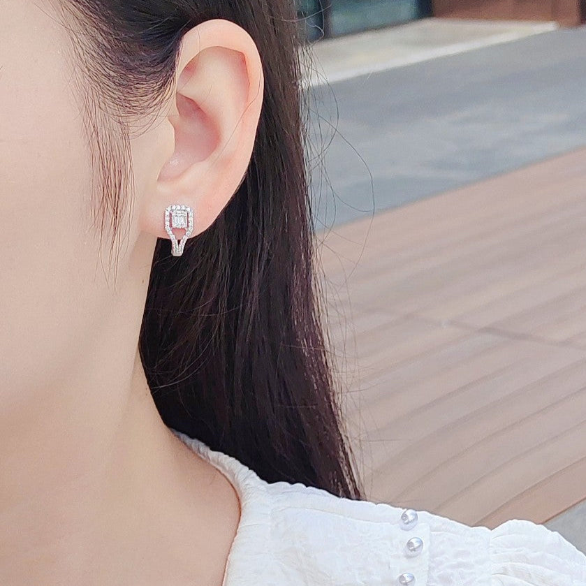 14K Lab Grown Diamonds Rock Sugar Earring