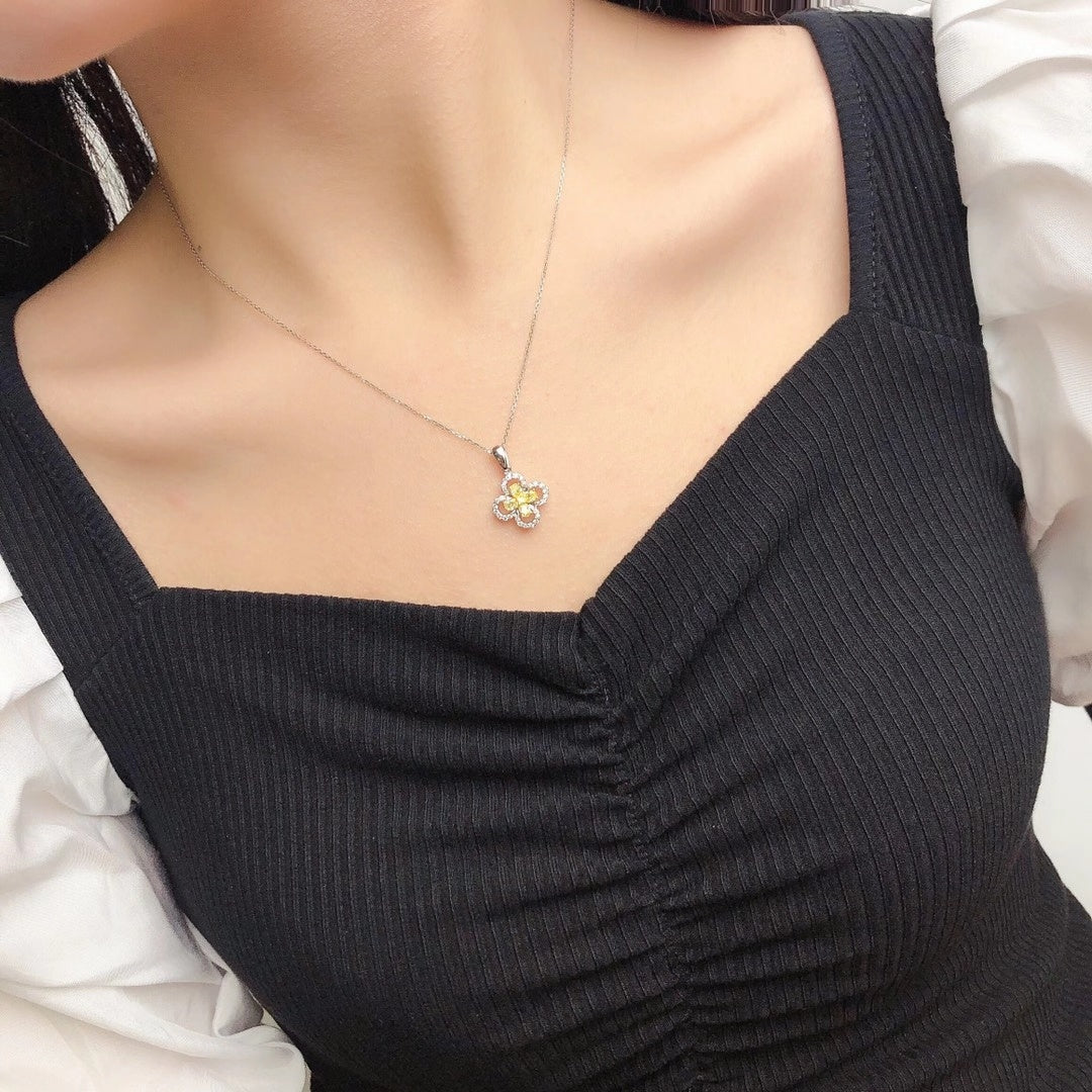 14K Four Leaf Pendant