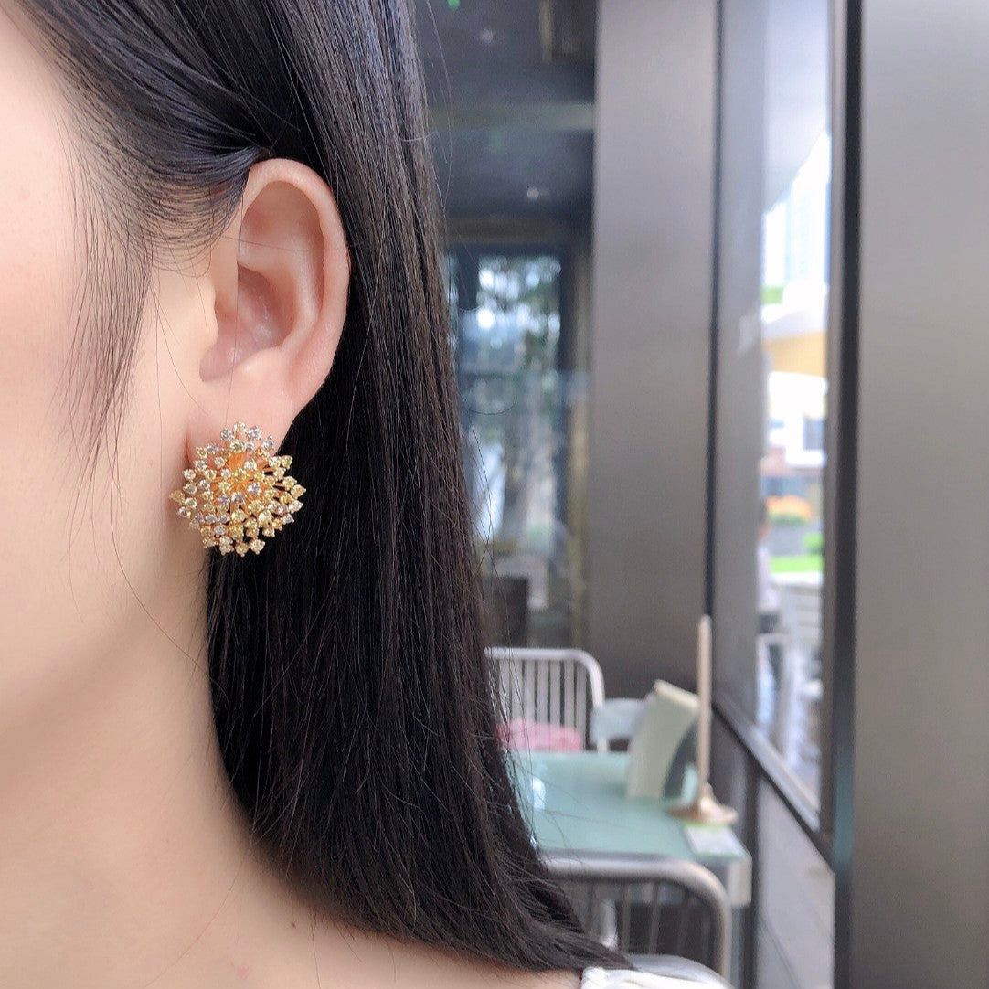 14K Colorful Starry Sky Earrings