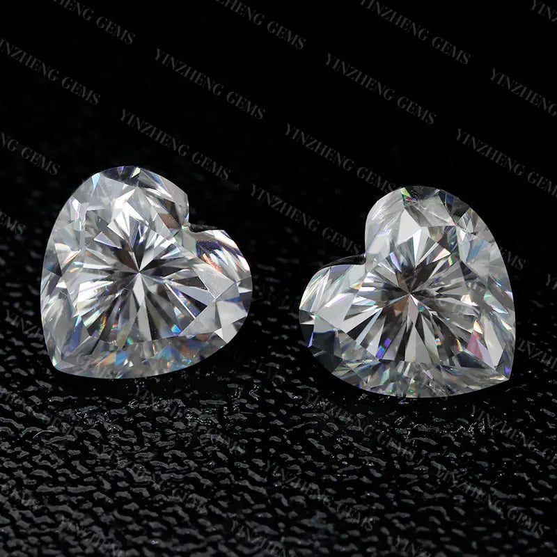 6A Grade Heart Shape D Color Moissanita
