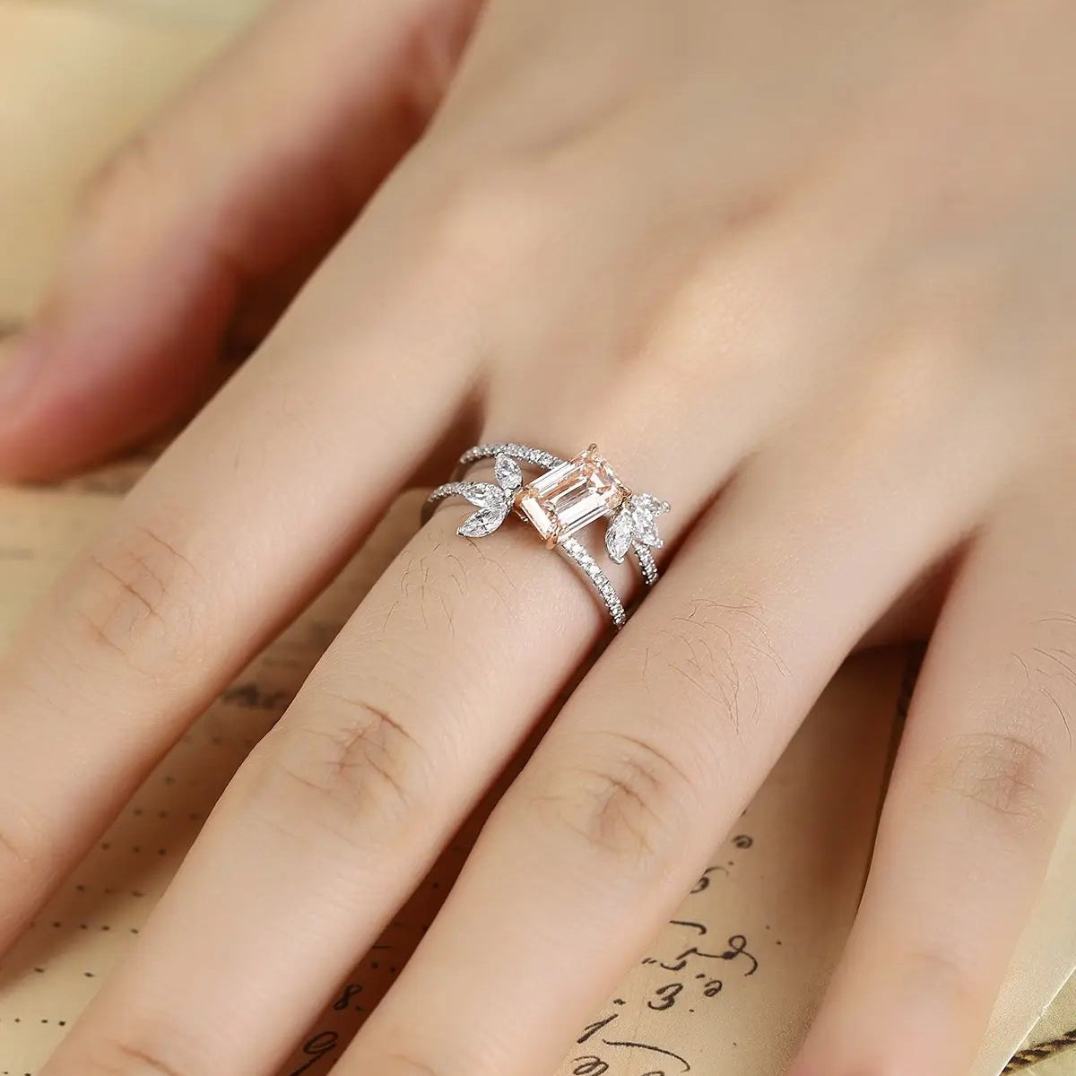 PT950+18K Gold 1.56ct Lab Grown Diamond Ring