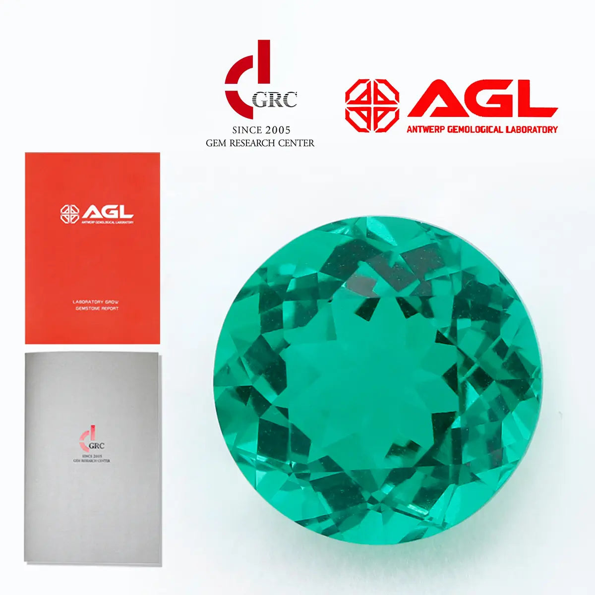 Lab Colombian Emerald Round Shape