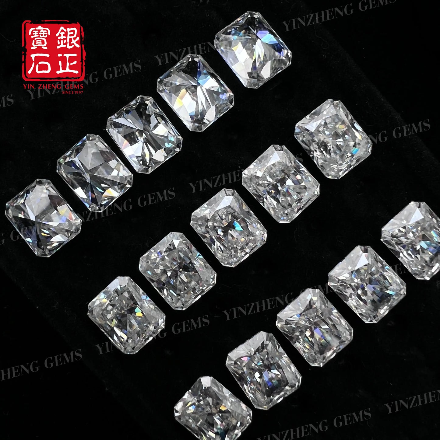 6A Grade Radiant Shape D Color Moissanita