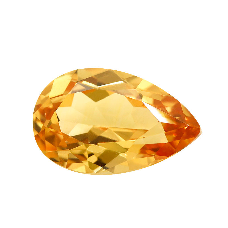 Flame Melted Lab Grown Yellow Sapphire