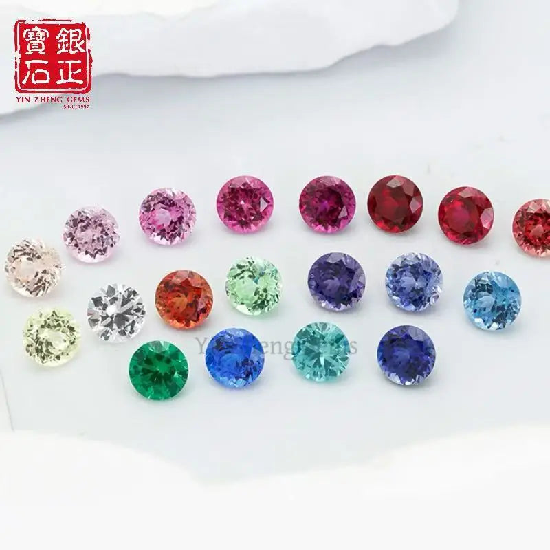 19 Kinds Precision Cut Colored Gemstones | Round Cut Gemstone Series