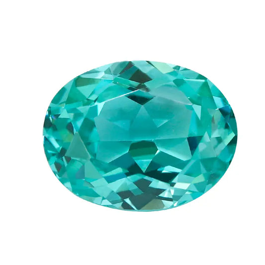 Flame Melted Paraiba Oval Shape