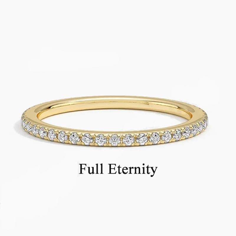 Unisex Stack Mini Lab Diamond Moissanite Rings Multi Wear