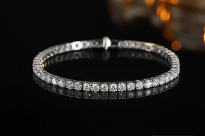 PT950 Lab Grown Diamond Tennis Bracelet(Round 0.12ct)