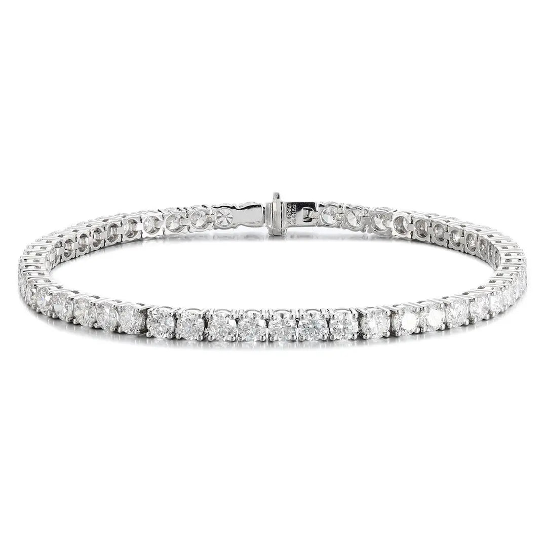 PT950 Lab Grown Diamond Tennis Bracelet(Round 0.12ct)