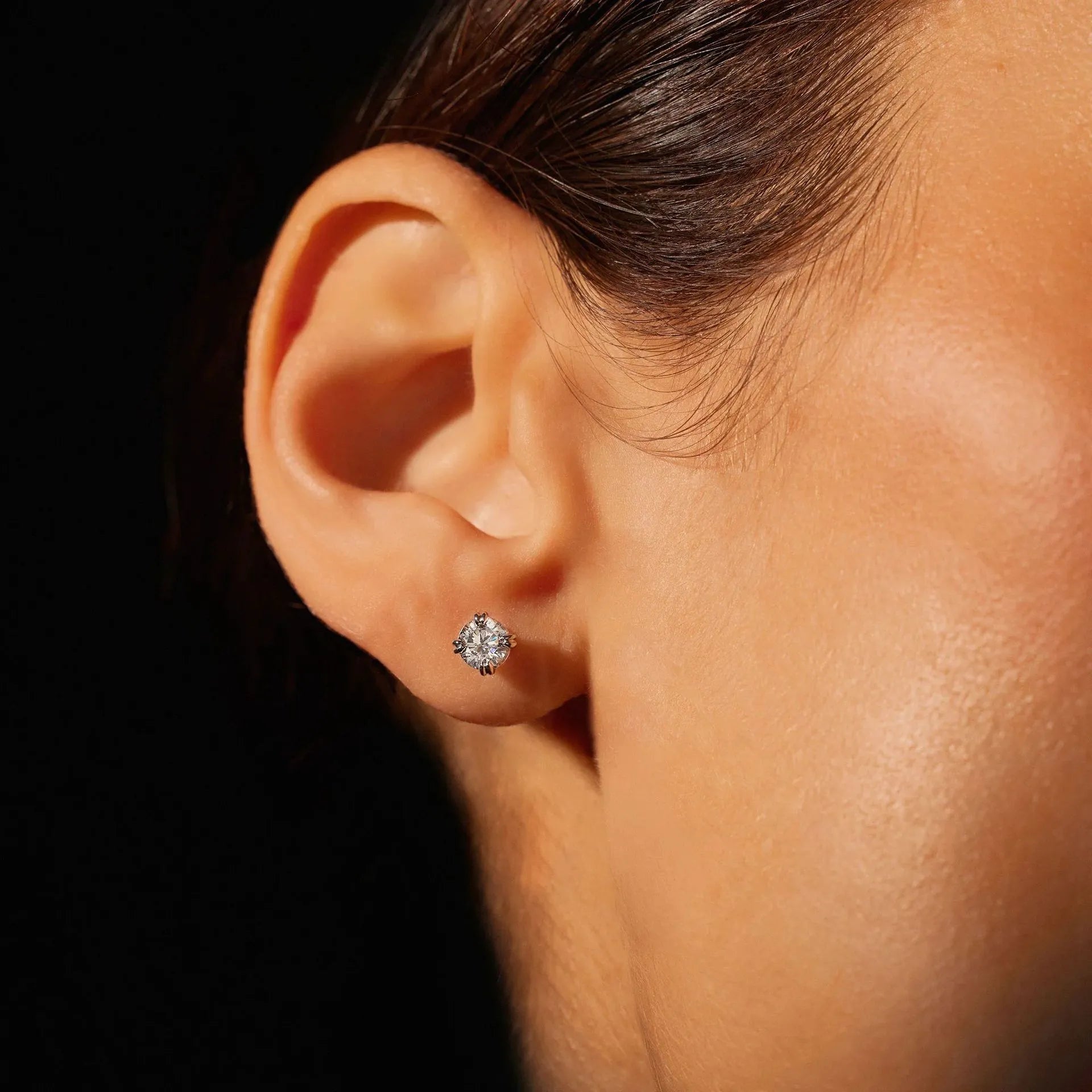 Dainty Minimalist 1CT Moissanite Stud Earrings