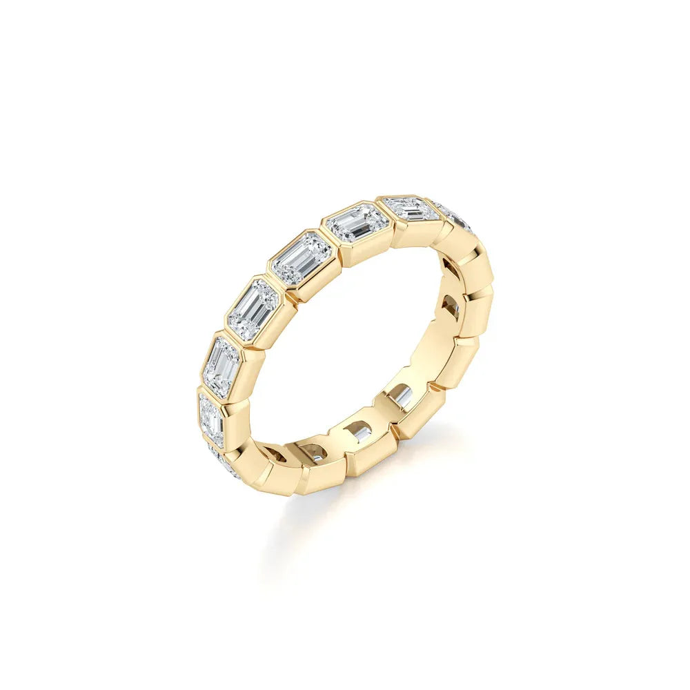 10pt 15pt 30pt 50pt Full Pave Stackable Band Ring|Light Luxury Dainty S925 Sterling Silver Moissanite Ring