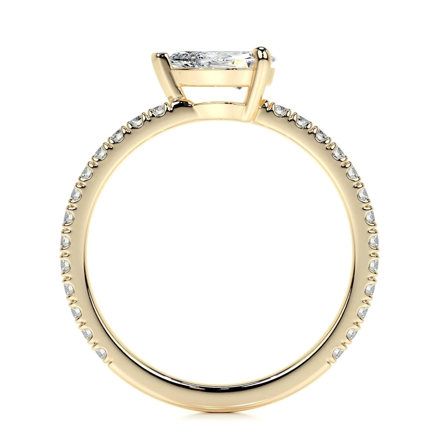 Hot Selling Elegant Stackable Band Ring Set | Niche Light Luxury Fashion Gold Plated S925 Sterling Silver Moissanite Rings