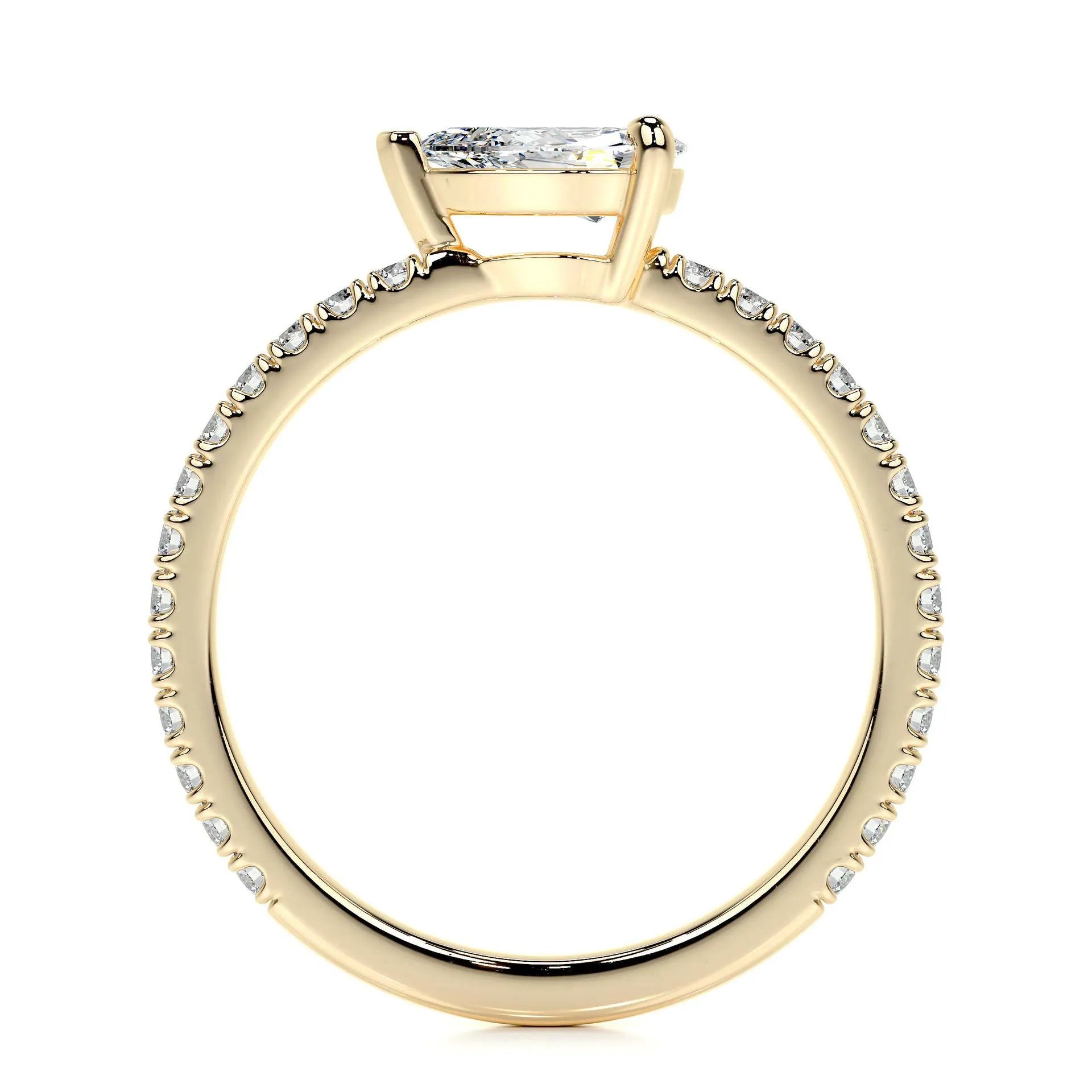 Hot Selling Elegant Stackable Band Ring Set | Niche Light Luxury Fashion Gold Plated S925 Sterling Silver Moissanite Rings