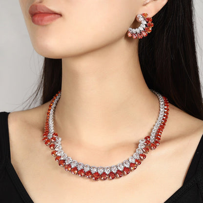 S925 Silver 119.8ct Fanta Imitation Diamond Necklace A