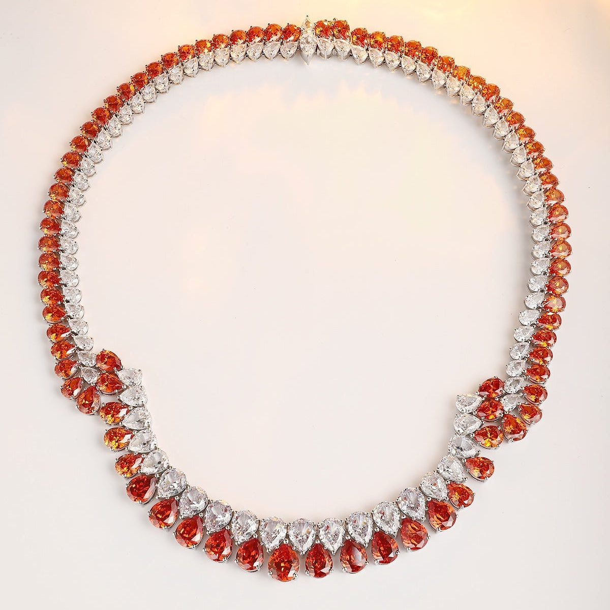 S925 Silver 119.8ct Fanta Imitation Diamond Necklace A