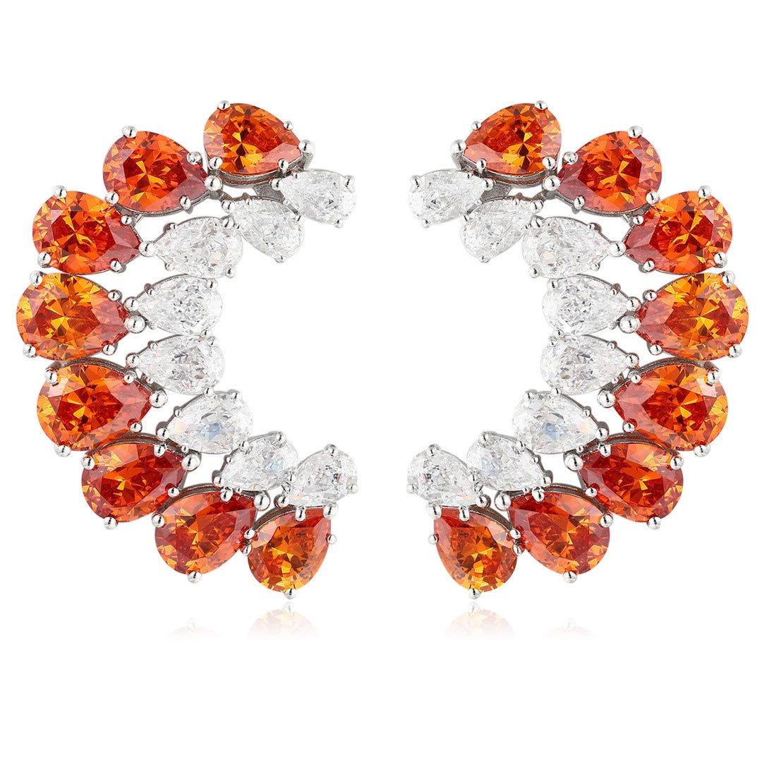 S925 Silver 24.57ct Fenda Imitation Diamond Earnail A