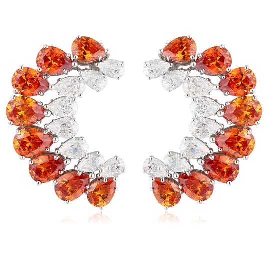 S925 Silver 24.57ct Fenda Imitation Diamond Earnail A