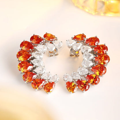 S925 Silver 24.57ct Fenda Imitation Diamond Earnail A