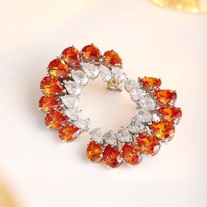 S925 Silver 24.57ct Fenda Imitation Diamond Earnail A