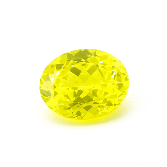 Flame Melted Yellow Yag Oval Shape