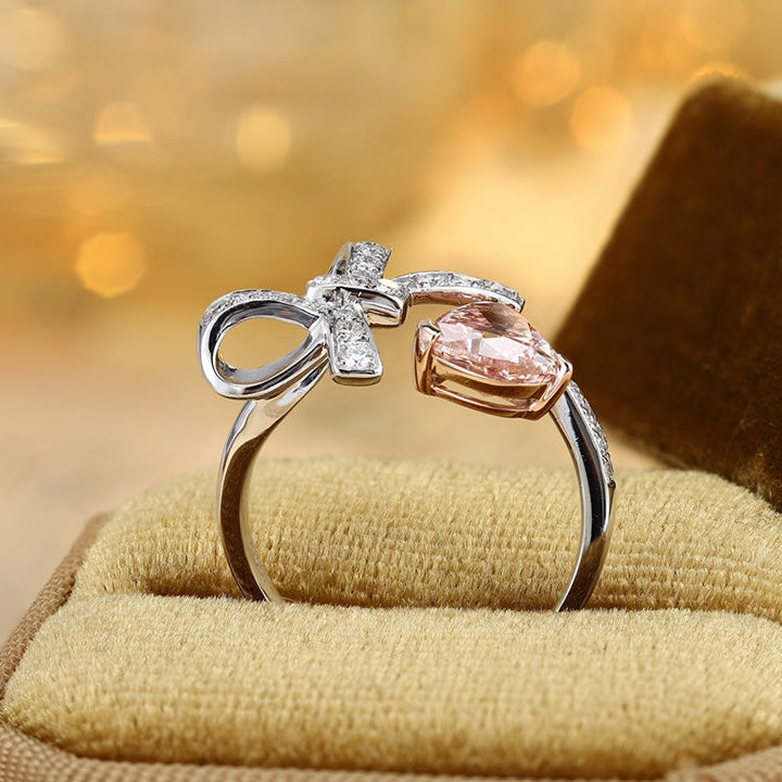 PT950 18K 1.55ct Lab Grown Colored Pink Diamond Ring