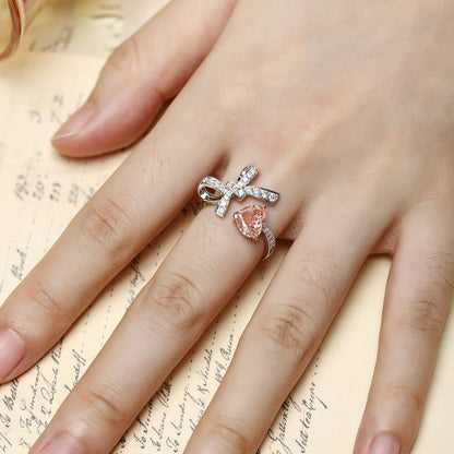 PT950 18K 1.55ct Lab Grown Colored Pink Diamond Ring