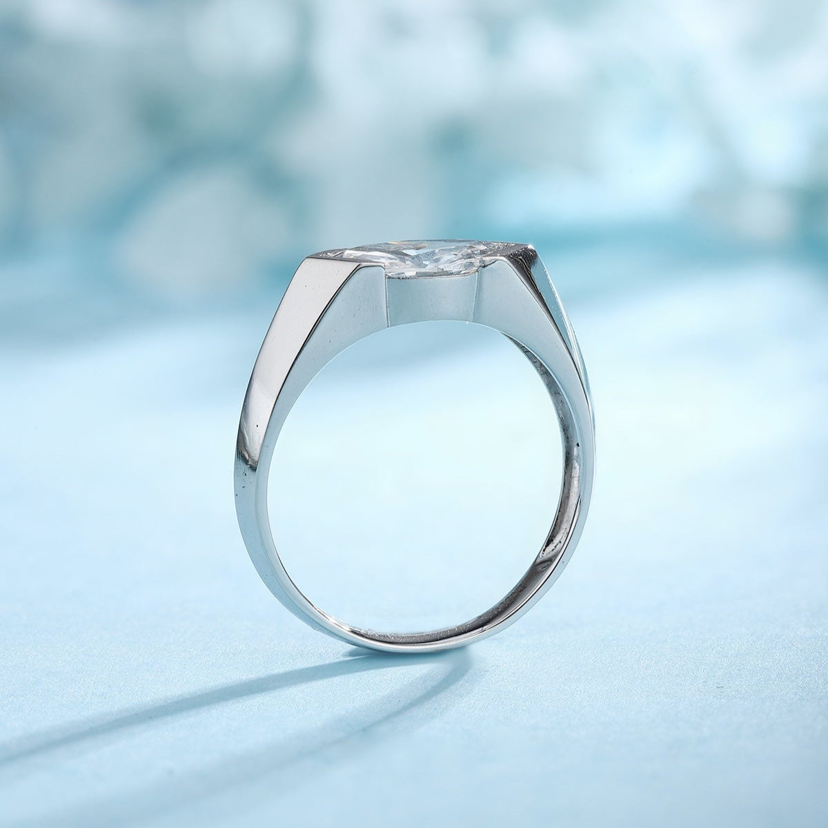 PT950 Platinum 1.00ct Marquise Cut Lab Grown Diamond Ring PTJ120