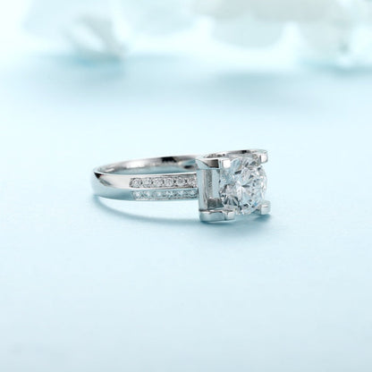 PT950 Platinum 1.07ct Round Lab Grown Diamond Ring MHR025