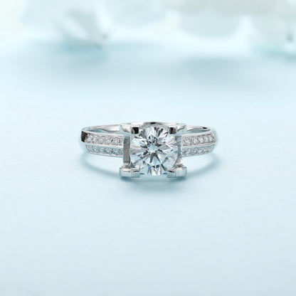 PT950 Platinum 1.07ct Round Lab Grown Diamond Ring MHR025