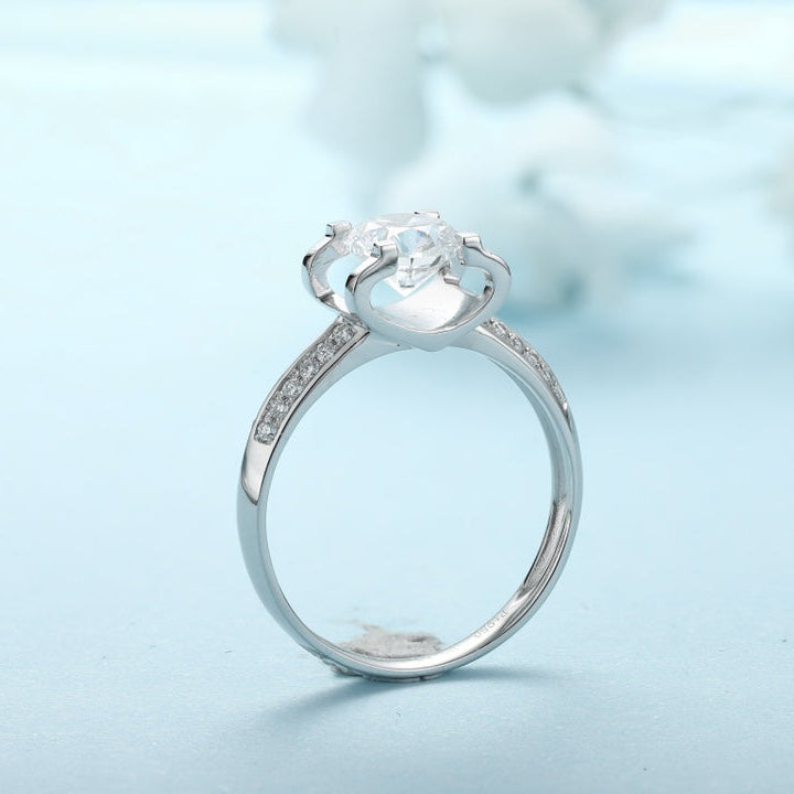 PT950 Platinum 1.07ct Round Lab Grown Diamond Ring MHR025