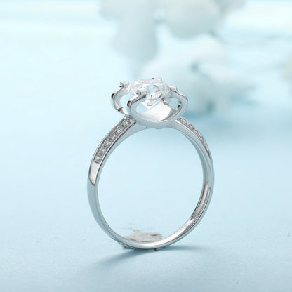 PT950 Platinum 1.07ct Round Lab Grown Diamond Ring MHR025