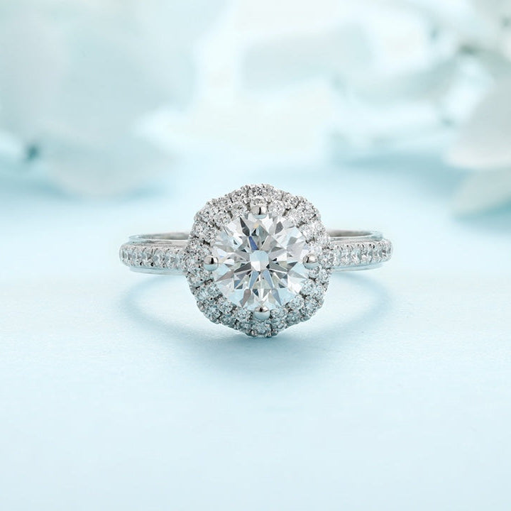 PT950 Platinum 1.07ct Circular Lab Grown Diamond Ring MHR025