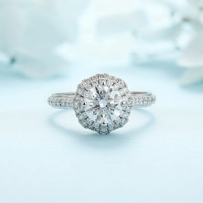 PT950 Platinum 1.07ct Circular Lab Grown Diamond Ring MHR025