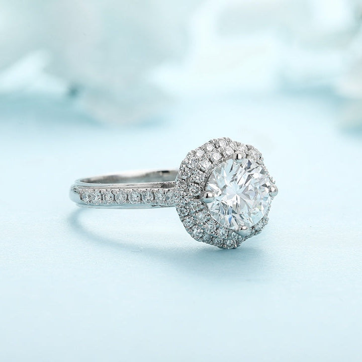 PT950 Platinum 1.07ct Circular Lab Grown Diamond Ring MHR025