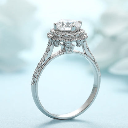 PT950 Platinum 1.07ct Circular Lab Grown Diamond Ring MHR025