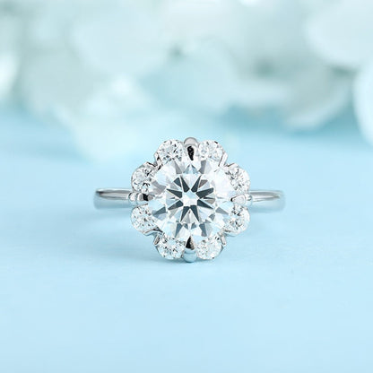 PT950 Platinum Circular 2.04ct Lab Grown Diamond Ring MHR737