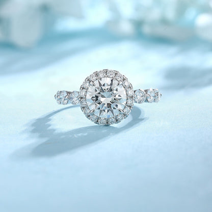 PT950 Platinum Circular 2.00ct Lab Grown Diamond Ring PTJ125