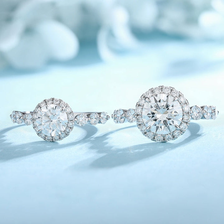 PT950 Platinum Circular 2.00ct Lab Grown Diamond Ring PTJ125