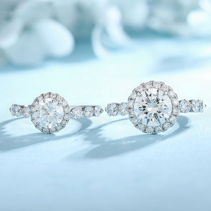 PT950 Platinum Circular 2.00ct Lab Grown Diamond Ring PTJ125