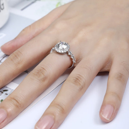 PT950 Platinum Circular 2.00ct Lab Grown Diamond Ring PTJ125