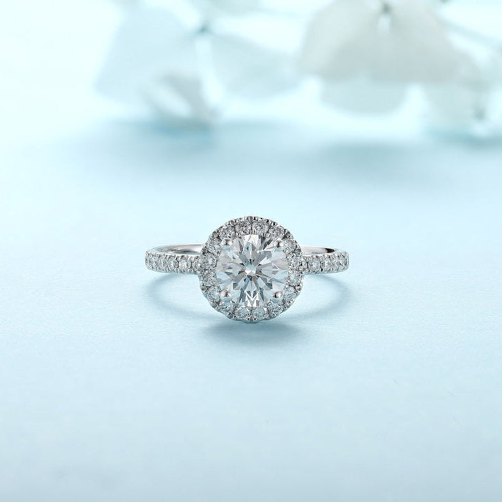 PT950 Platinum Circular 1.10ct Lab Grown Diamond Ring XQ0506