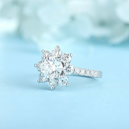 PT950 Platinum Circular 1.04ct Lab Grown Diamond Ring MHR723