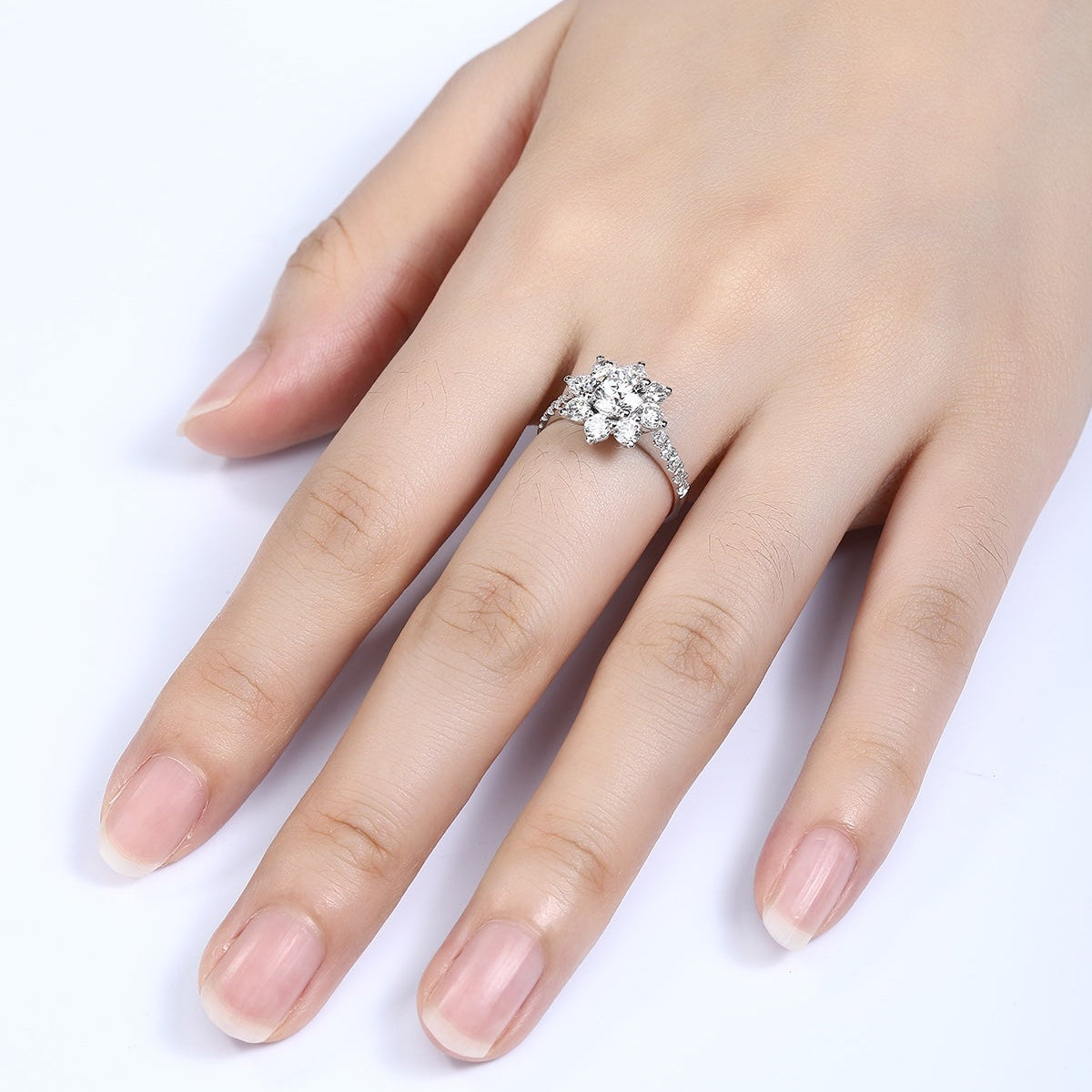 PT950 Platinum Circular 1.04ct Lab Grown Diamond Ring MHR723