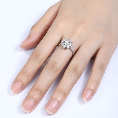 PT950 Platinum Circular 1.04ct Lab Grown Diamond Ring MHR723