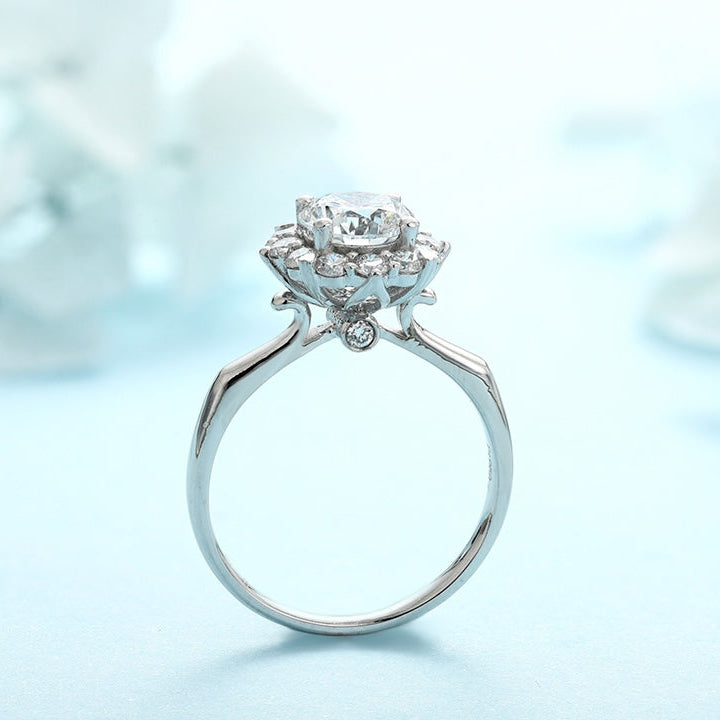 PT950 Platinum Circular 1.06ct Lab Grown Diamond Ring MHR494