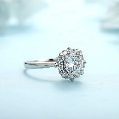 PT950 Platinum Circular 1.06ct Lab Grown Diamond Ring MHR494