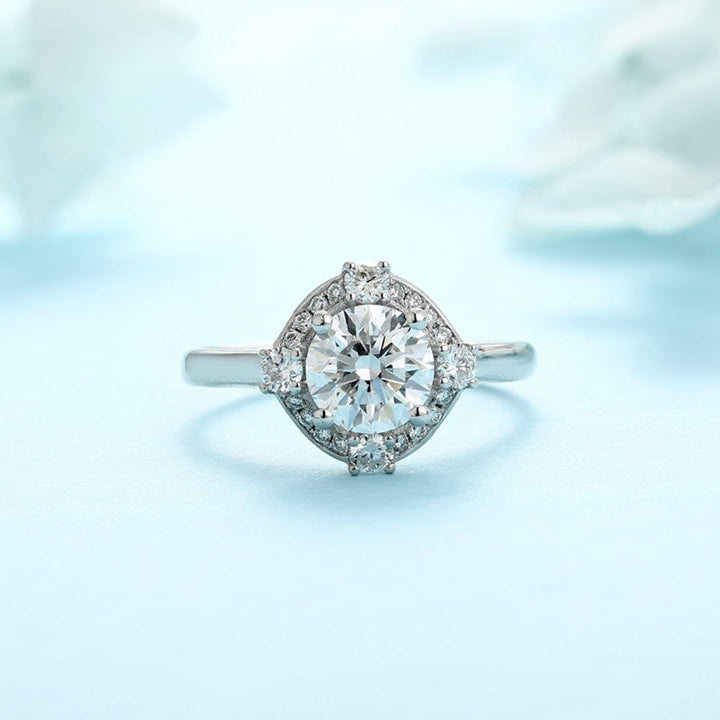 PT950 Platinum 1.05ct Circular Lab Grown Diamond Ring MHR277