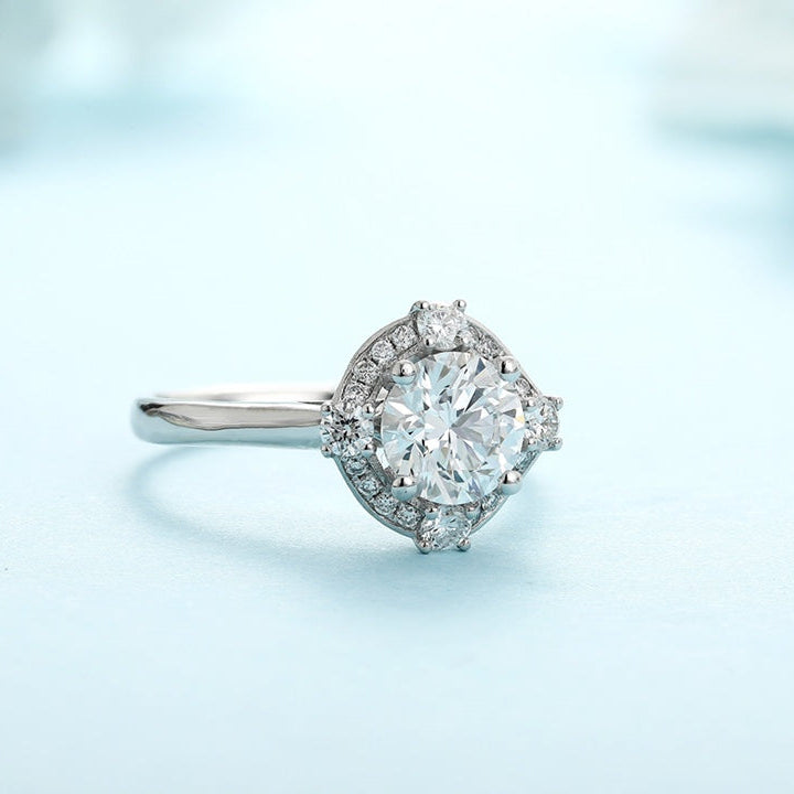 PT950 Platinum 1.05ct Circular Lab Grown Diamond Ring MHR277